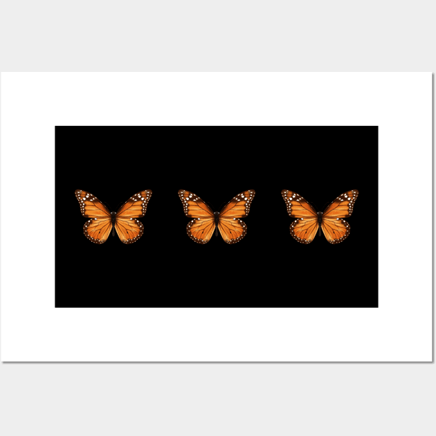 Aesthetic Monarch Butterfly Soft Grunge Wall Art by wbdesignz